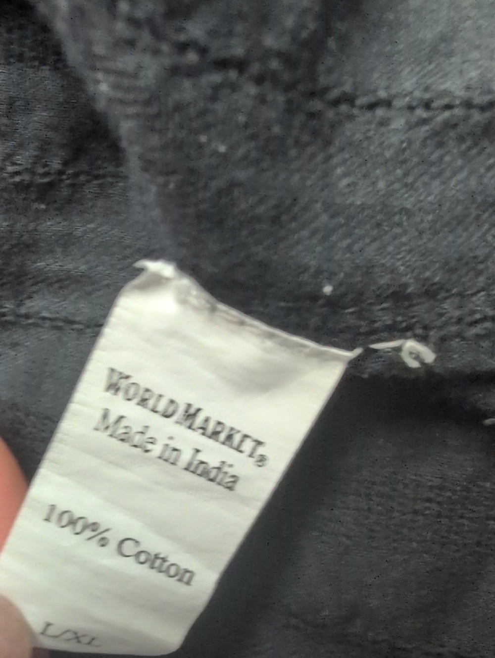 World Market Sleeveless Black Cotton Dress. - Picture 7 of 7